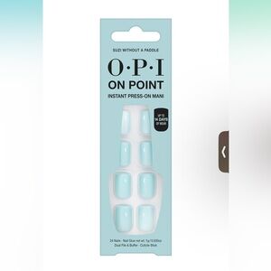 Suzi Without A Paddle | OPI On Point Instant Press-On Mani - Light Blue